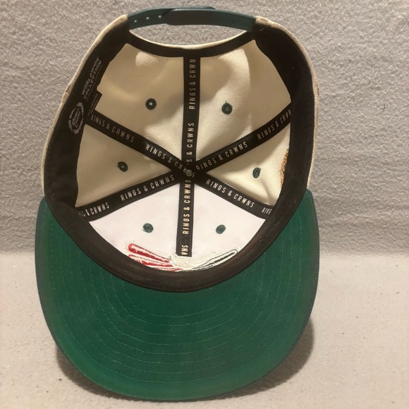 Rings & Crwns Mexico Eagle Logo Adjustable Snapback Flat Bill Cap Hat Collector - Picture 5 of 9